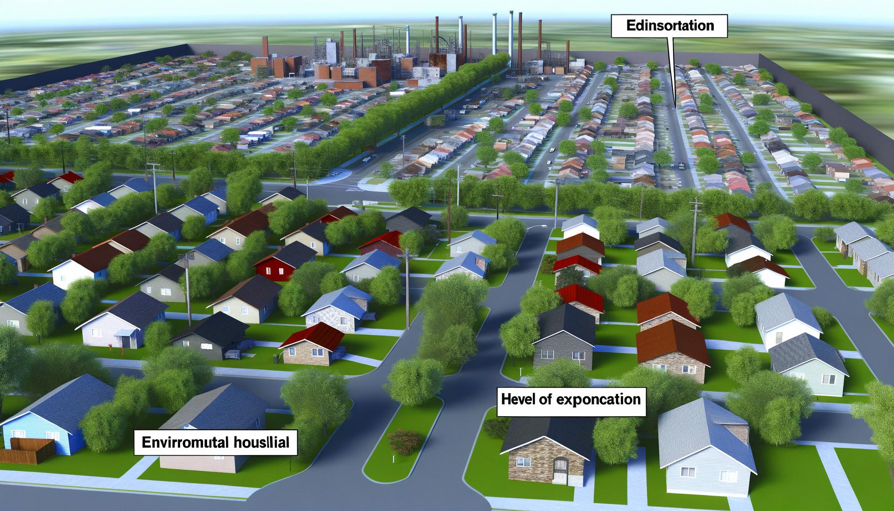 Neighborhoods face socio-economic disparities in exposure to health risks