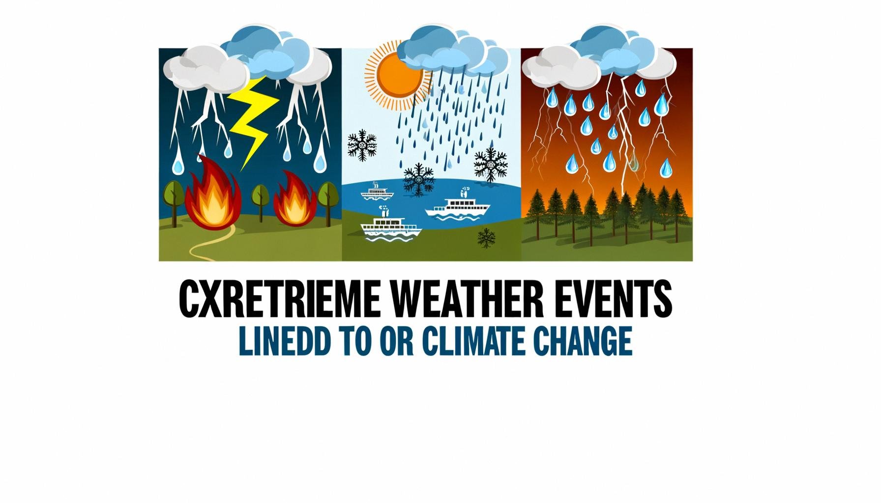 Extreme weather events linked to climate change