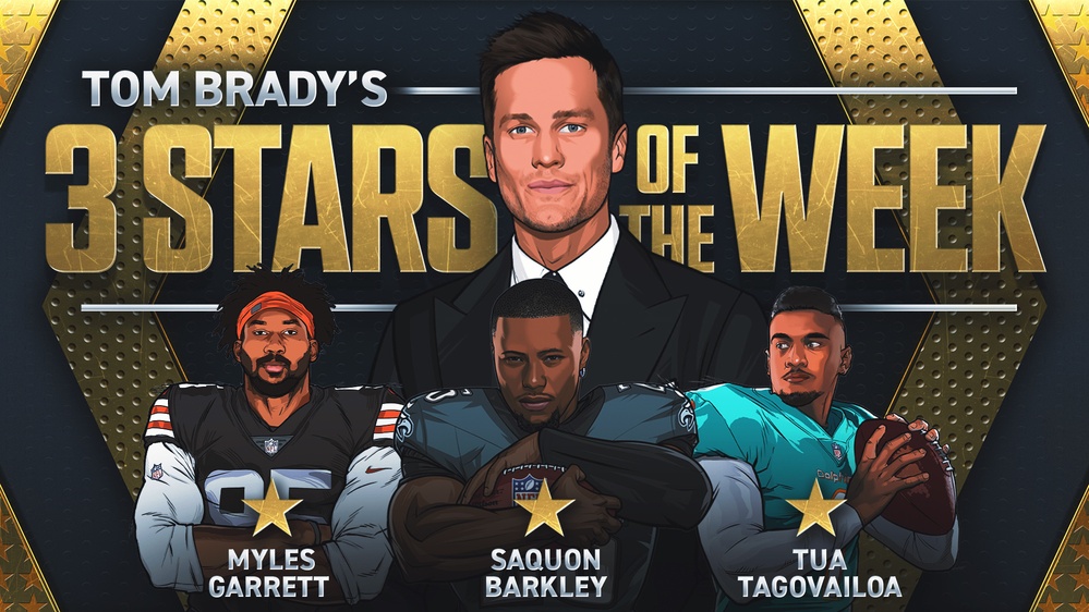 Tom Brady's 3 Stars of Week 12, including Eagles' Saquon Barkley