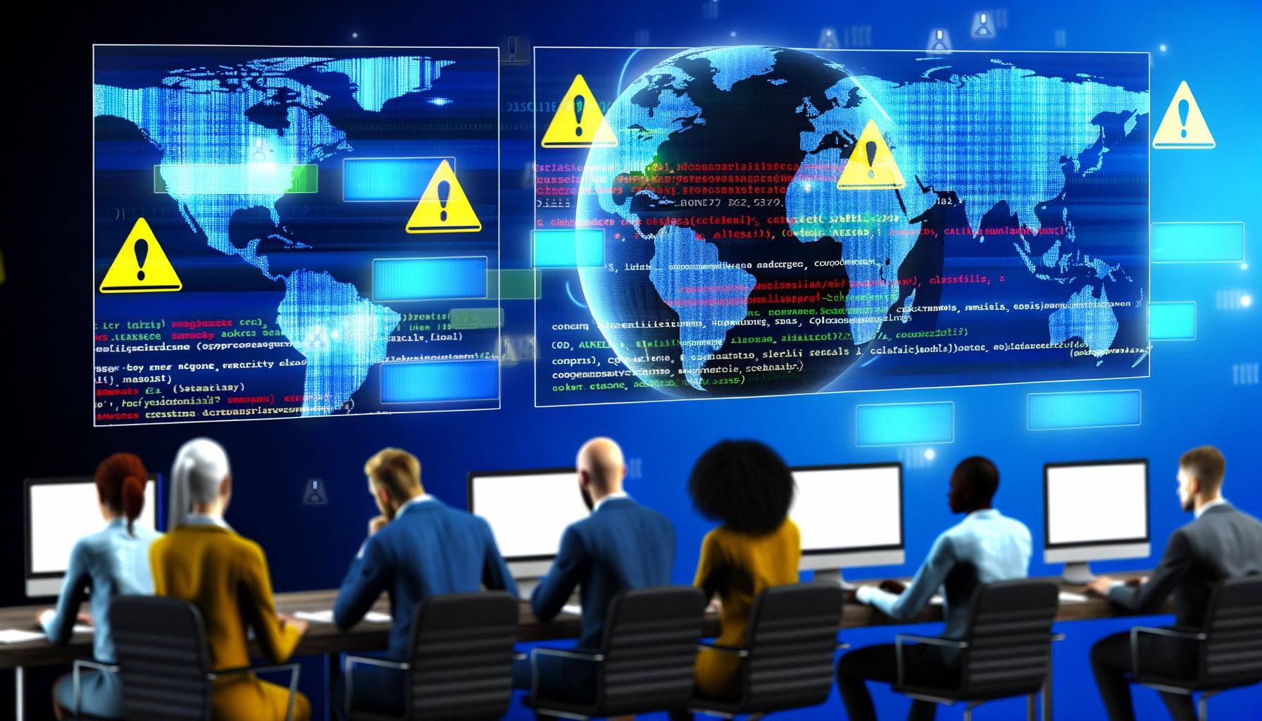 Escalating cybersecurity threats necessitate stronger global defenses.
