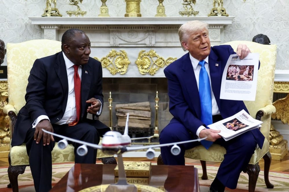 Trump confronted Ramaphosa with genocide claims against white farmers