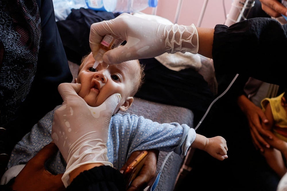 Children in Gaza begin receiving polio vaccines a day before planned large-scale rollout