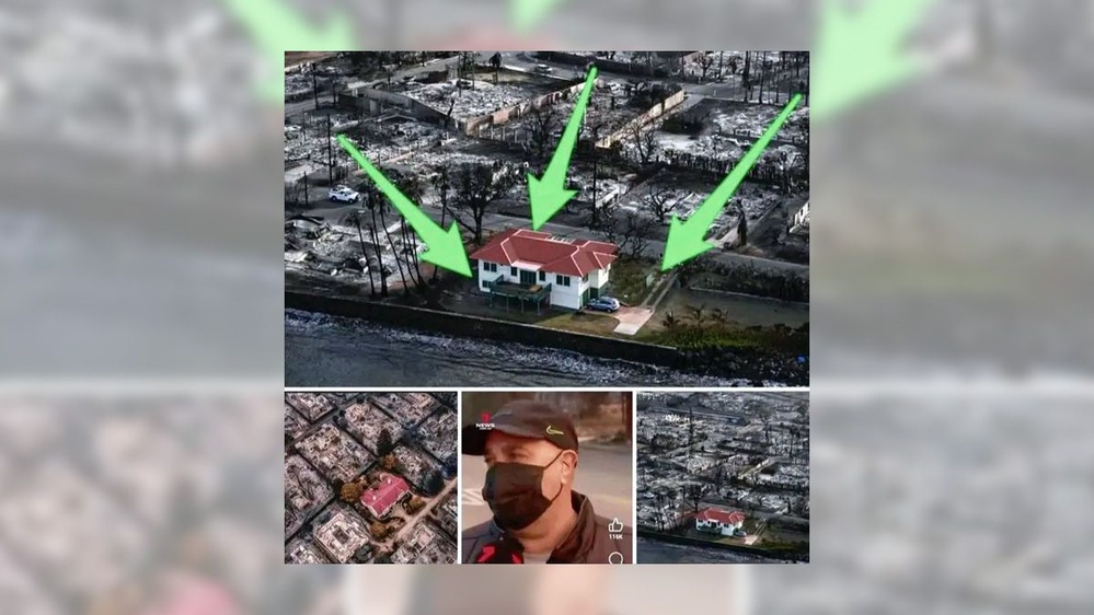 Photos Allegedly Showing LA Wildfire Survivor's Home 'God Saved' Aren't What They Seem