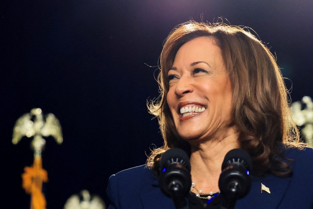 Harris lays out her case against Trump in first campaign event in Wisconsin