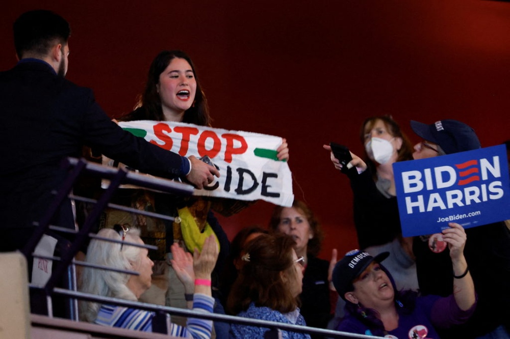 Protest-vote movement over Biden's handling of war in Gaza gains traction across several states