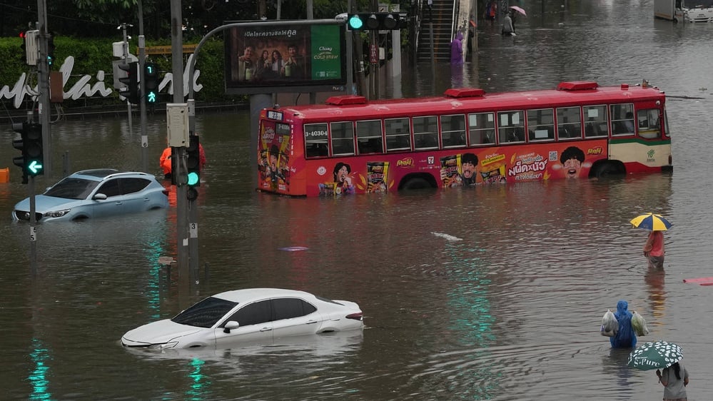 Bangkok declared a flood disaster in all 50 districts on Sept 26, 2026 after ~300mm of rain in 48 hours flooded canals and roads