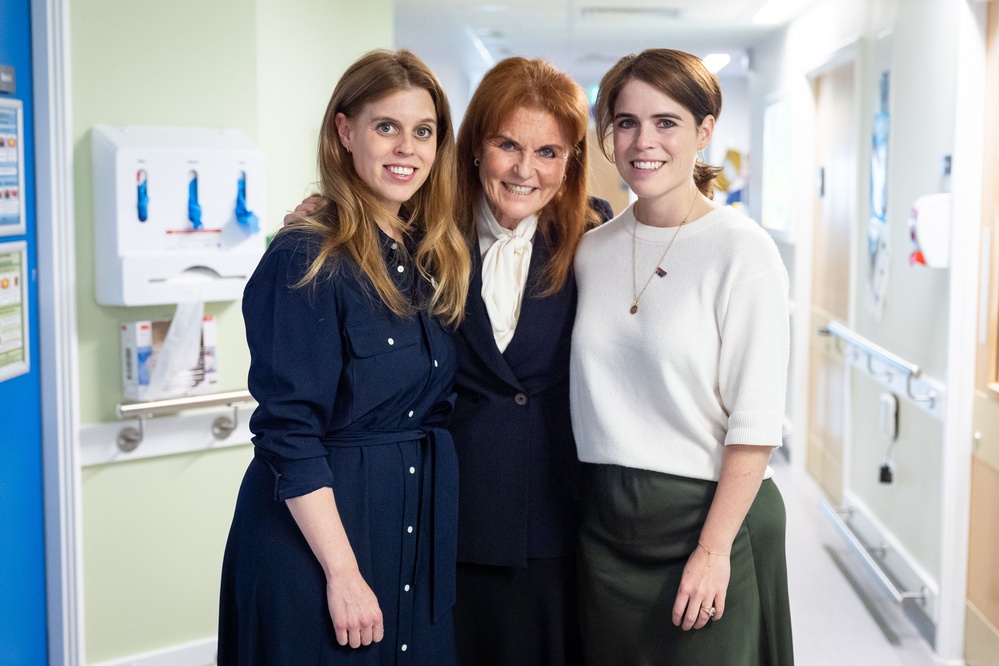 Sarah Ferguson, With Princess Beatrice and Princess Eugenie, Made Visit to Cancer Hospital