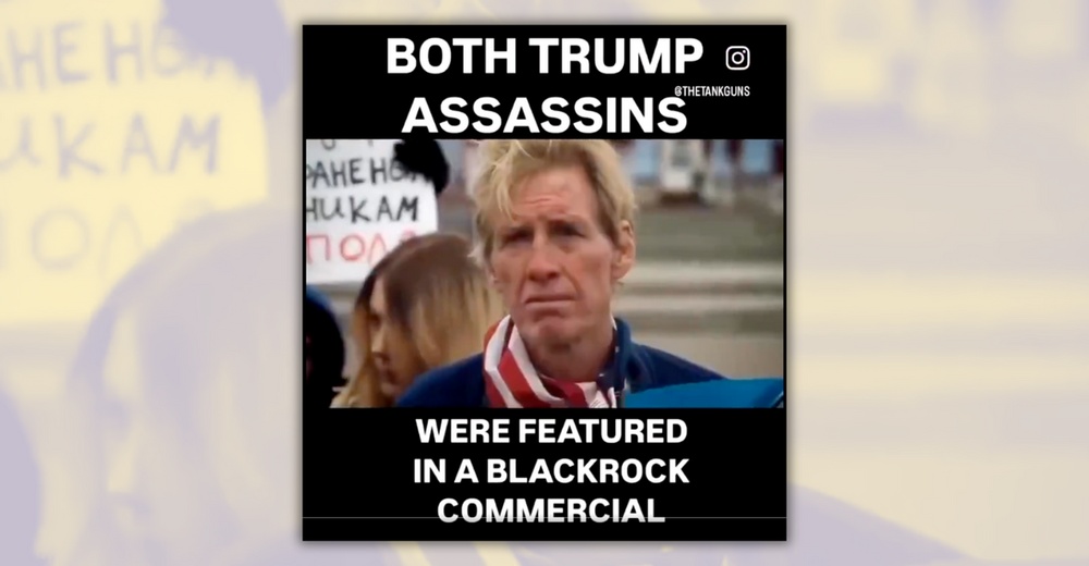 Did 2nd Would-Be Trump Assassin Appear In Commercial for BlackRock?