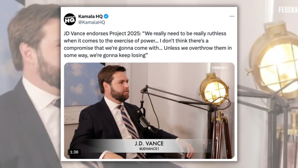 Video Does Not Show JD Vance Endorsing Project 2025