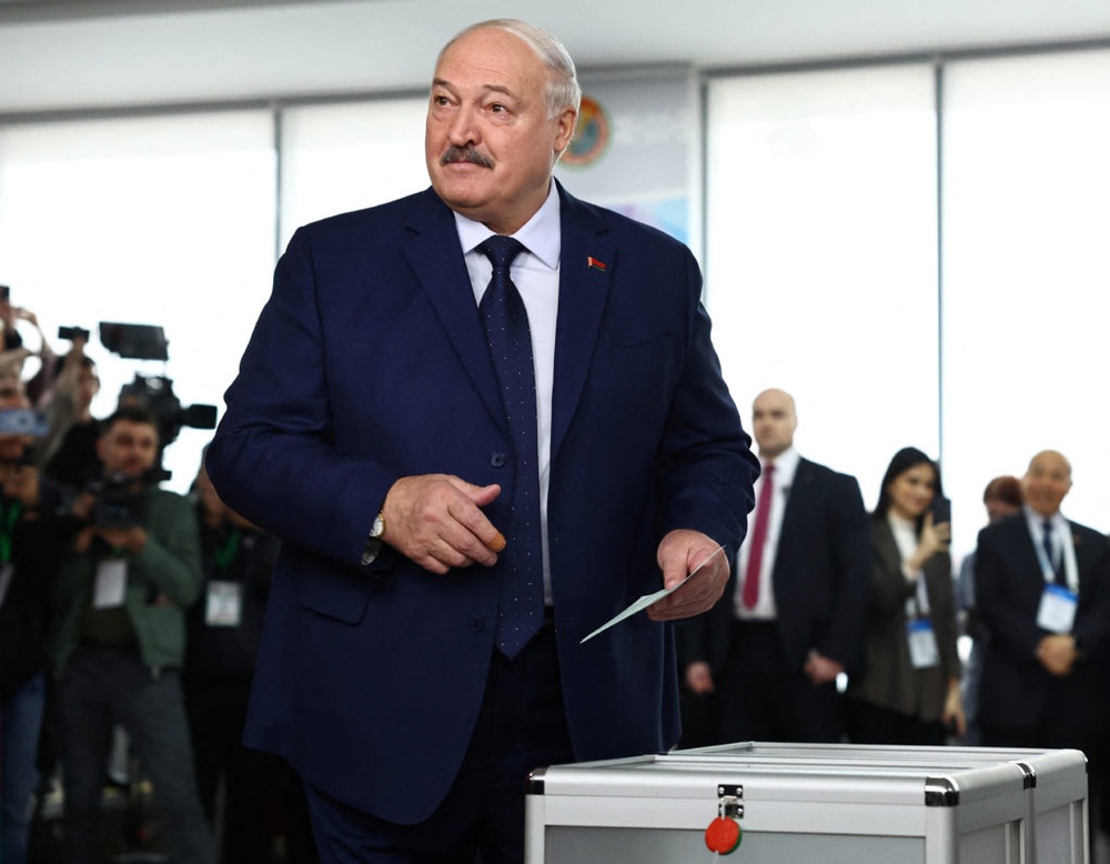 Lukashenko re-elected in a contested and criticized election.