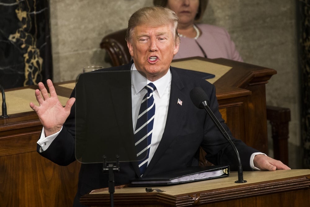 Trump delivers a controversial and divisive Congress address