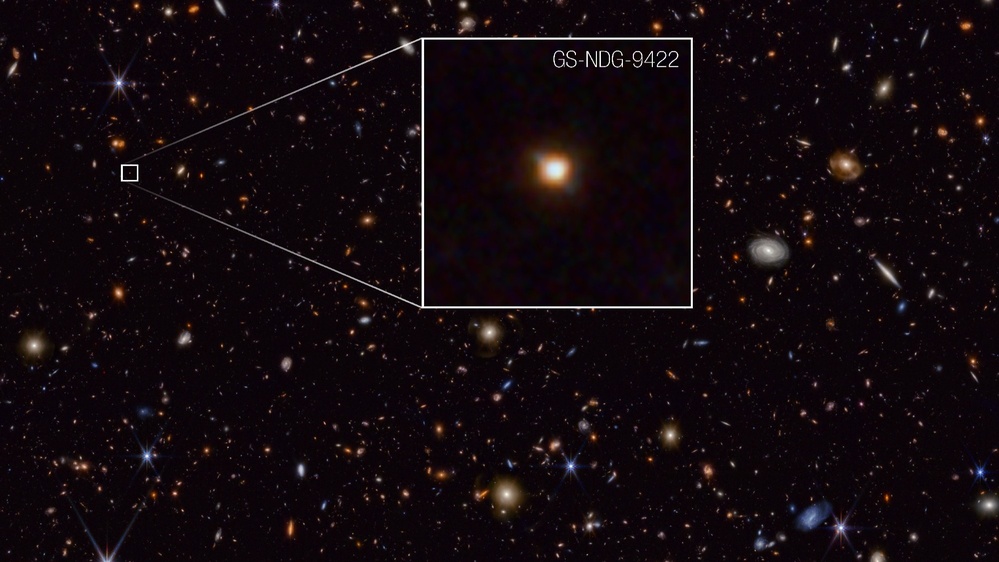 James Webb telescope spots rare 'missing link' galaxy at the dawn of time