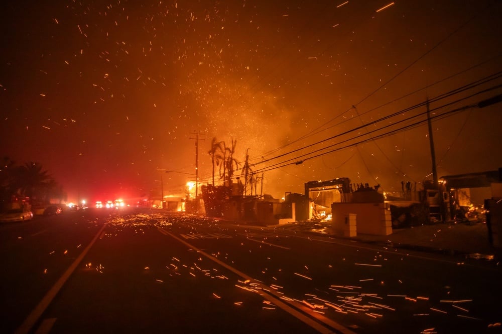 The Los Angeles wildfires.