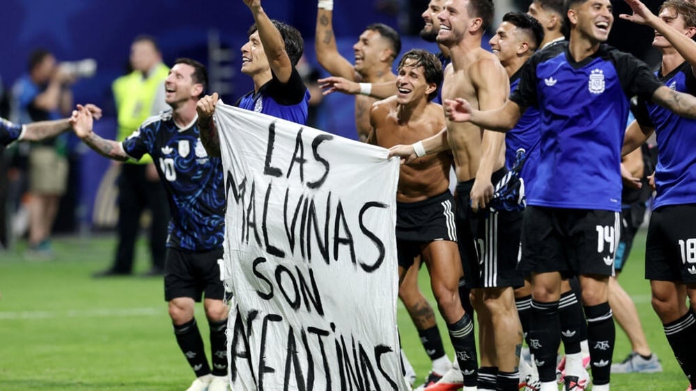 FIFA opened a disciplinary probe into Argentina’s Falklands banner display