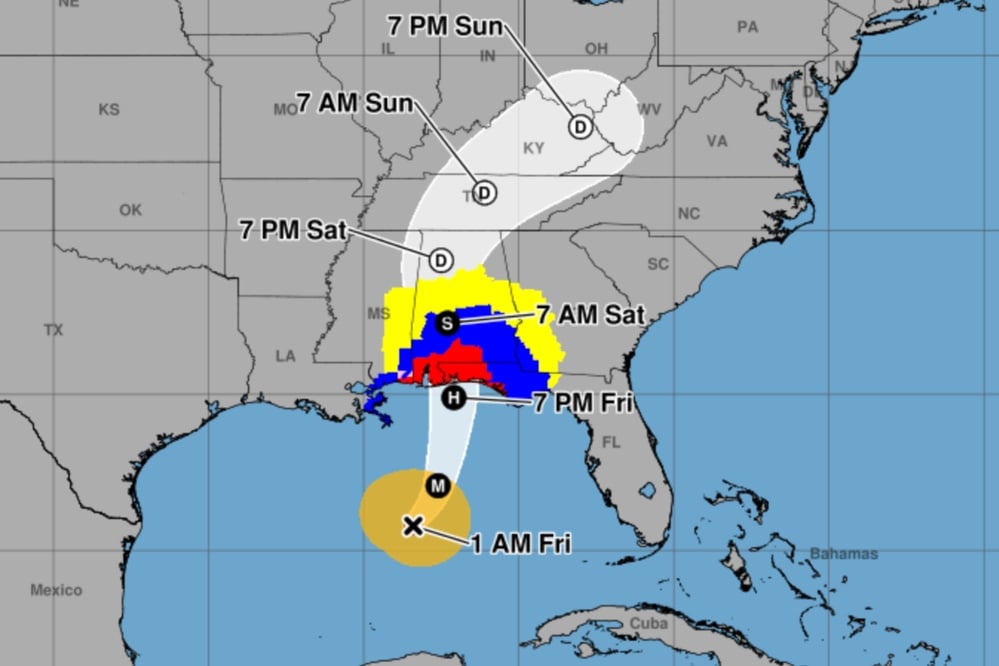 Hurricane Isaias, 2026's first Atlantic hurricane, made Category 2 landfall near Destin, Florida, killing four, knocking out power to ~670,000, and shutting ~72% of Gulf oil output