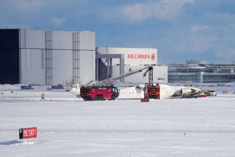 Delta flight flips during landing in Toronto; 19 injured, investigation ongoing.