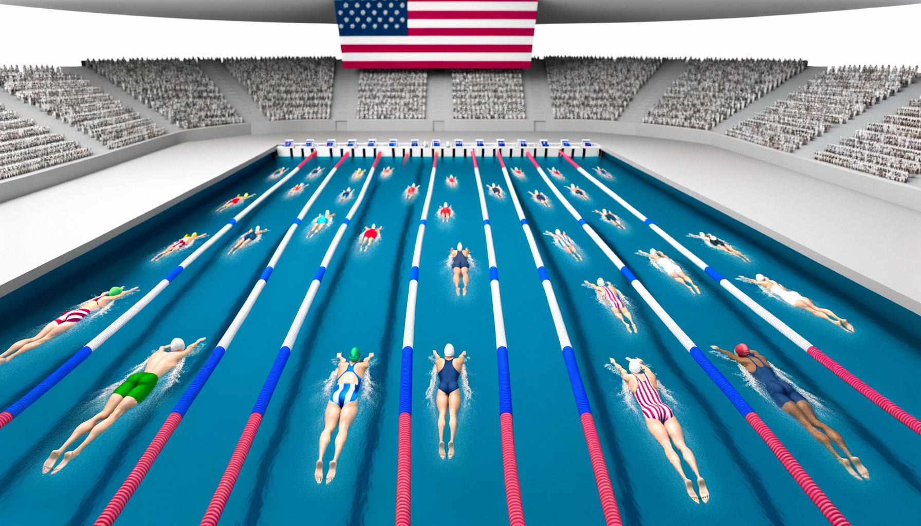 U.S. dominates Oly swim trials
