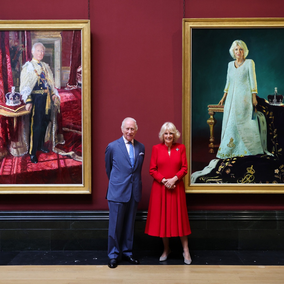 King Charles III and Queen Camilla Unveil Coronation Portraits