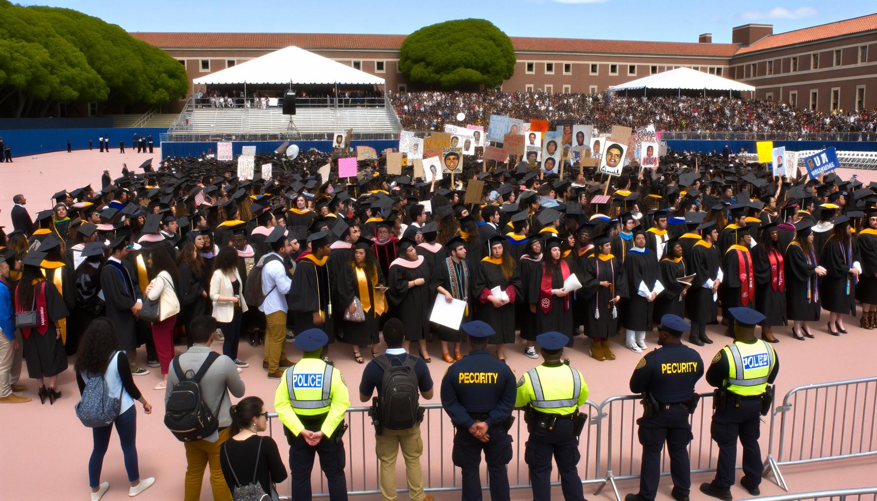 University commencements disrupted by protests and security concerns