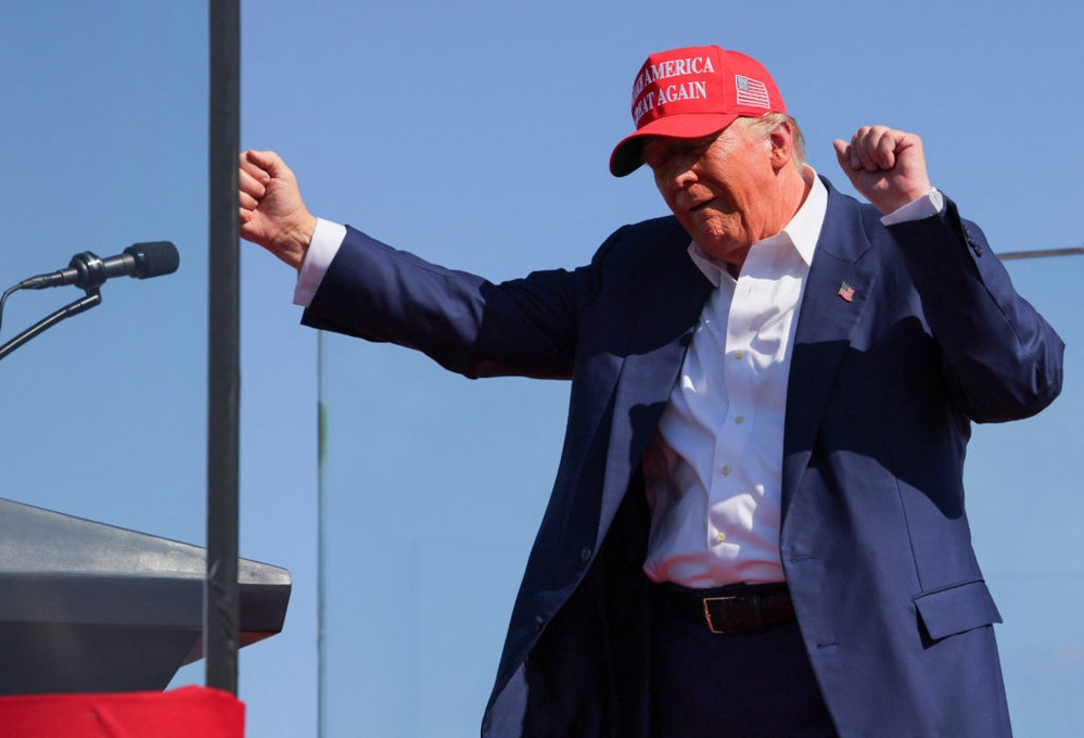 WATCH: Trump speaks at rally in North Carolina in a return to battleground state