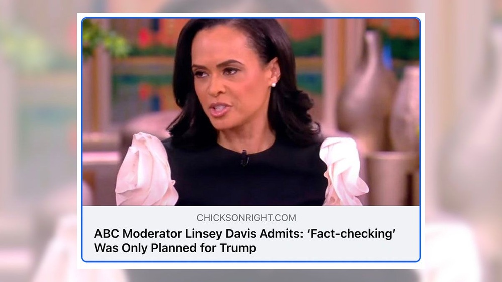 No, Linsey Davis Didn't Say Debate Fact-Checking Was Planned Only for Trump, Not Harris