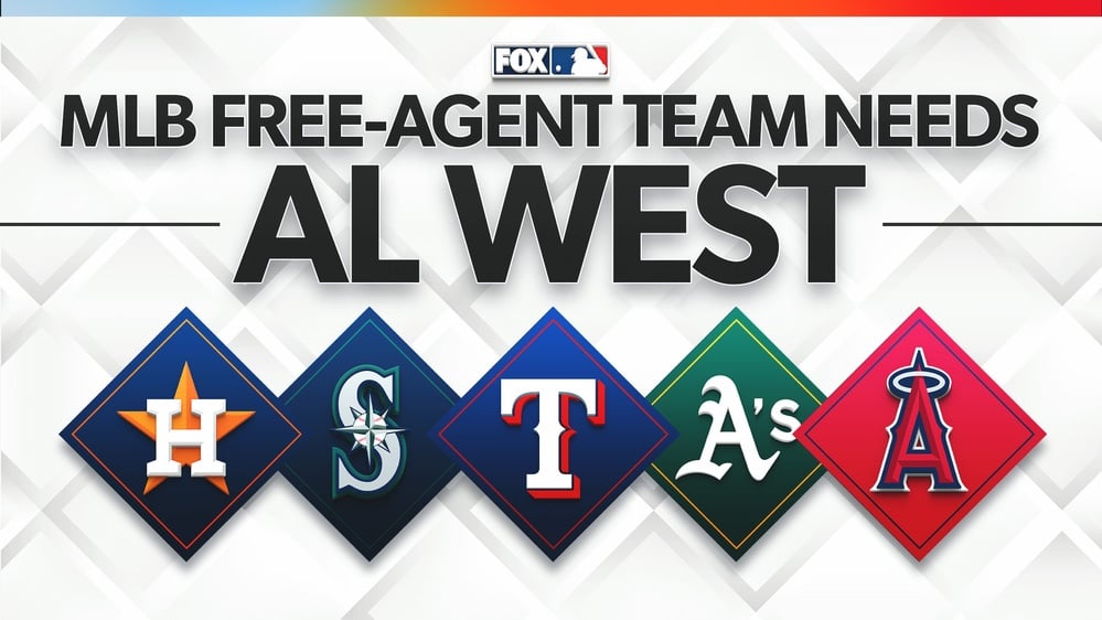 Three biggest free-agent needs for Astros, Mariners, Rangers, A's, Angels