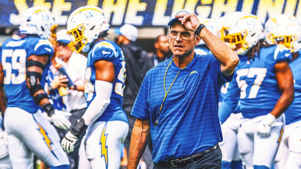 Jim Harbaugh seeks answers for Chargers' offense: 'There's a lot of work to be done'