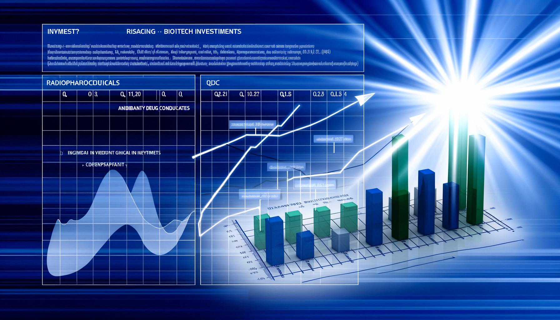 Surge in biotech funding for ADCs and radiopharmaceuticals in Q1 2024.