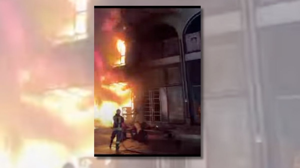 Video doesn't show fire in Tel Aviv from Iran missile strike on Israel in June 2025
