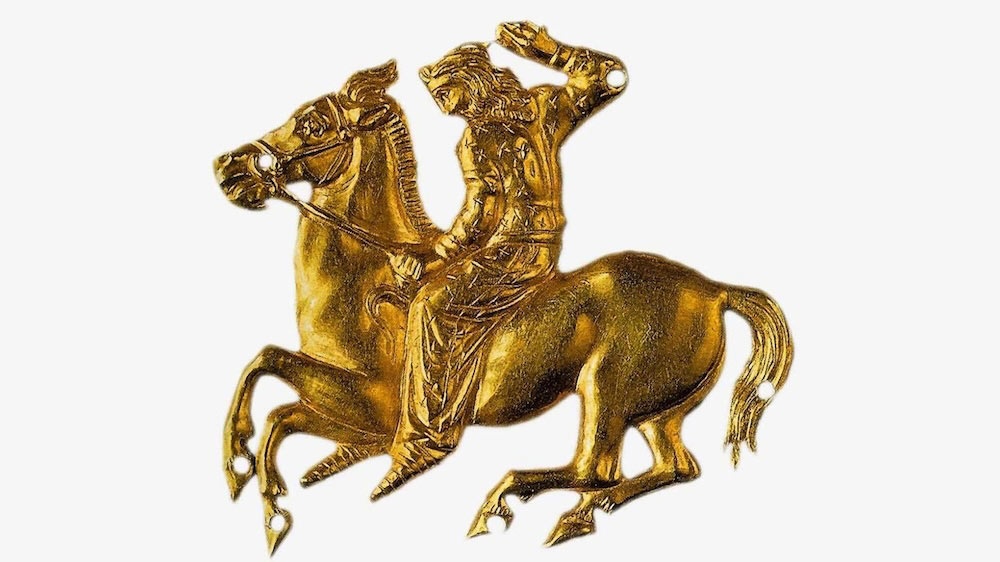 Scythian on horseback: A 2,400-year-old gold sculpture of a warrior heading into battle