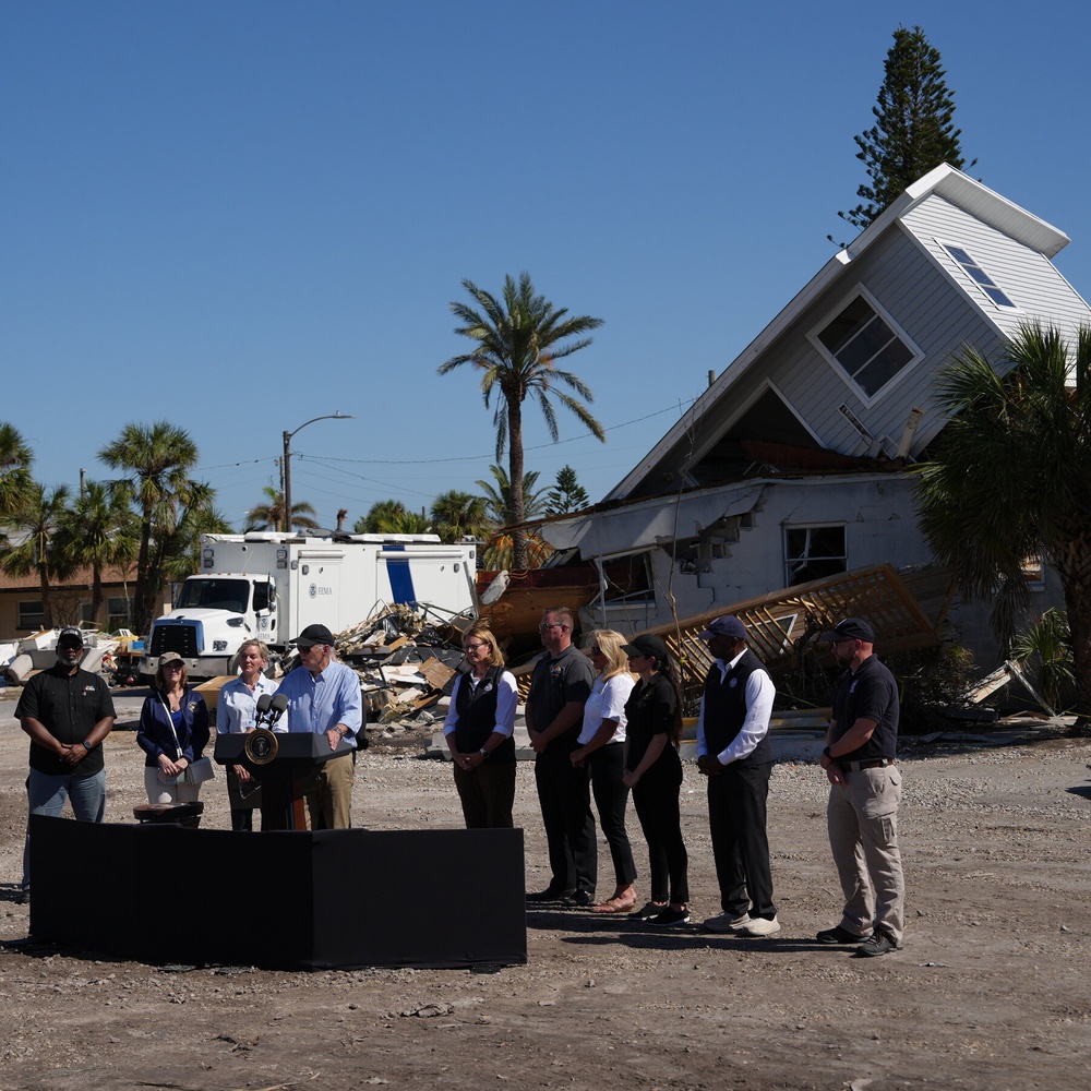 Biden Visits Florida After Hurricane Milton and Calls for Bipartisan Relief Effort