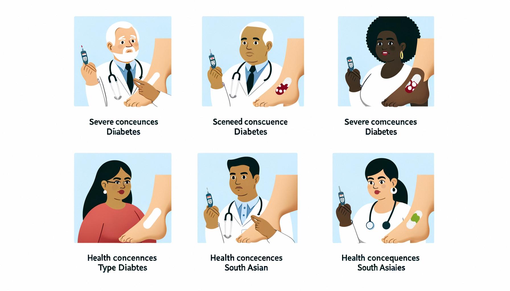 Type 2 diabetes has diverse, severe consequences affecting various populations globally