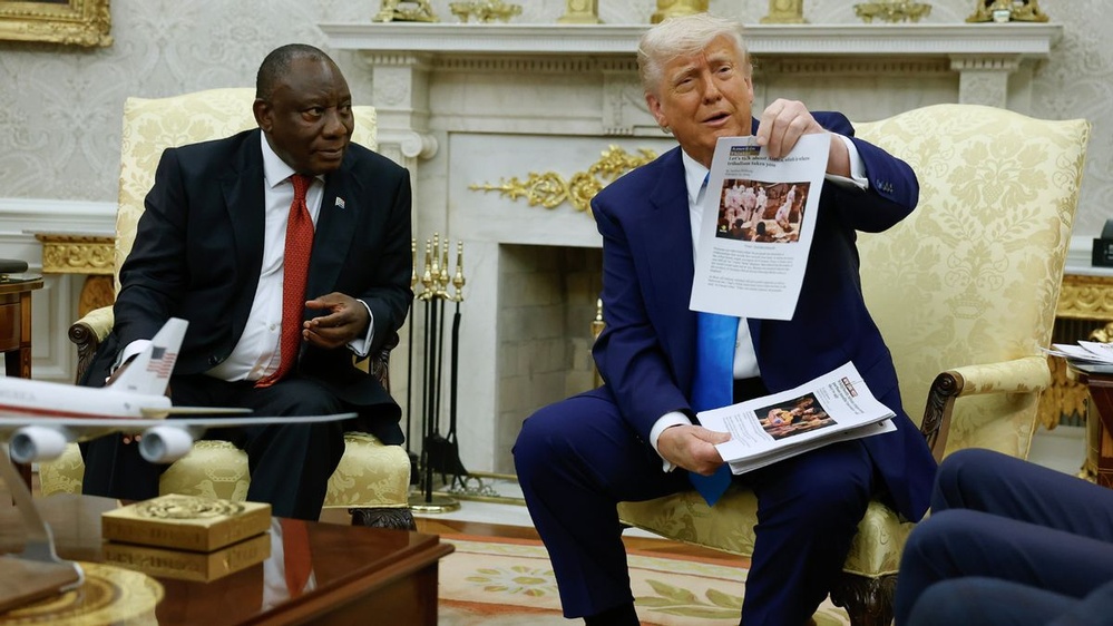 Trump presented 'evidence' of 'white genocide' to South African president. The facts say otherwise