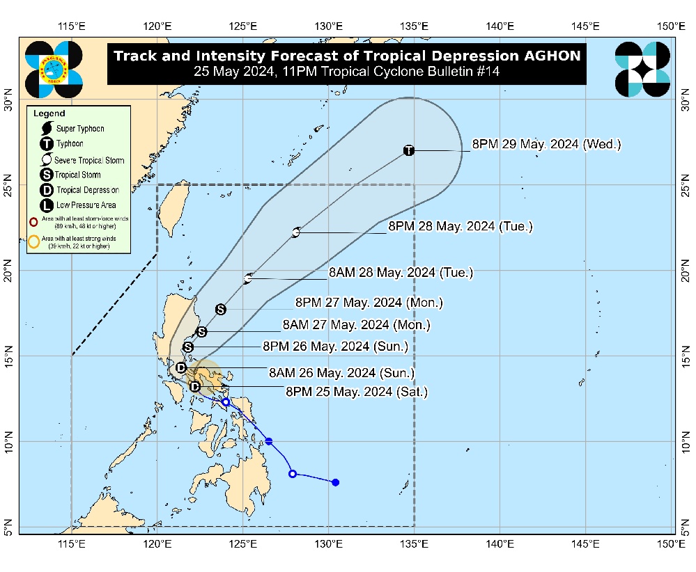 Tropical Depression Aghon makes 7th landfall in Marinduque