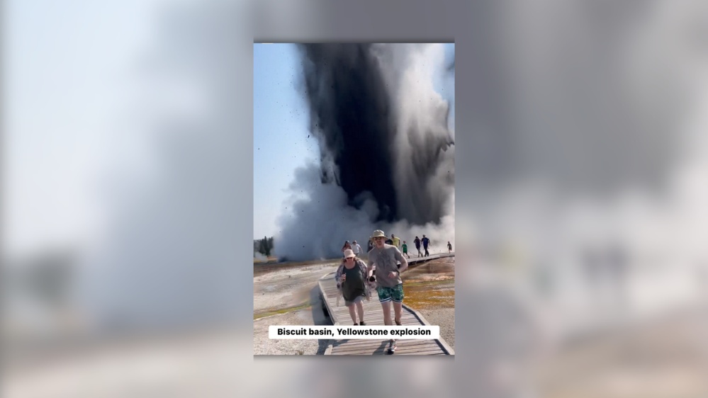 Hydrothermal explosion at Yellowstone's Biscuit Basin caused panic but no injuries.