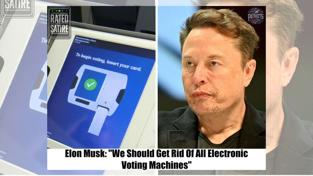 Elon Musk Said We Should Get Rid of Electronic Voting Machines?