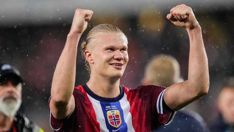 Norway's Haaland excels in World Cup qualifiers, beating Italy 3-0