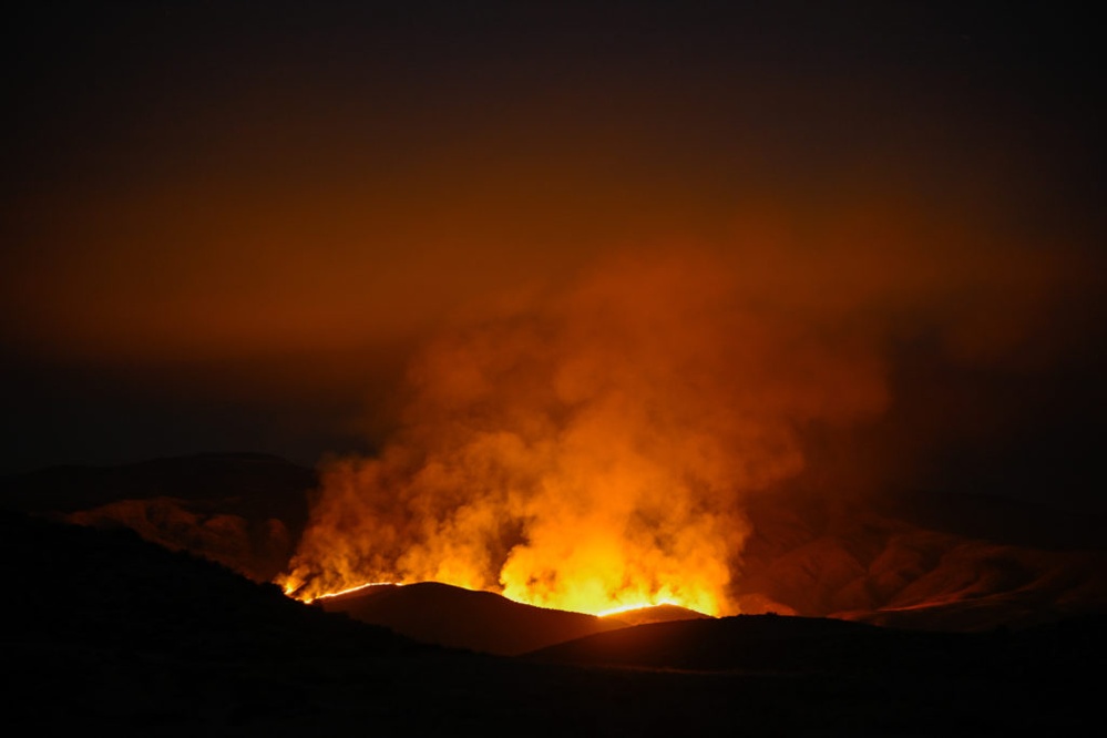 California's largest blaze this year explodes in size as hot weather raises wildfire risk statewide
