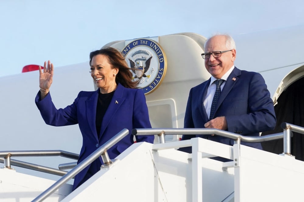 Kamala Harris and Tim Walz's first interview as nominees occurred