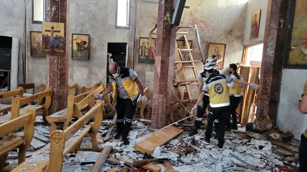 Suicide bombing in Damascus church linked to Islamic State extremism.