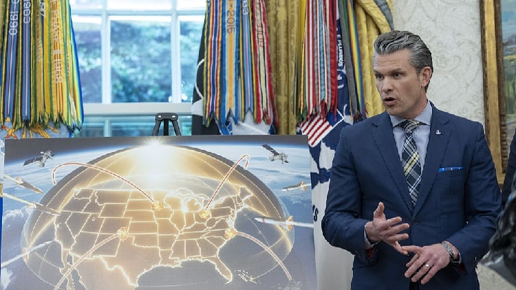 Trump unveils $175B Golden Dome defense initiative against missile threats.