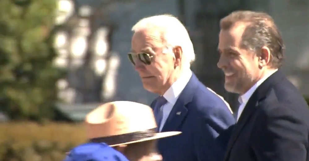 Biden Leaves New York City with Hunter Biden for Easter at Camp David without Mention of Fallen NYPD Officer Jonathan Diller