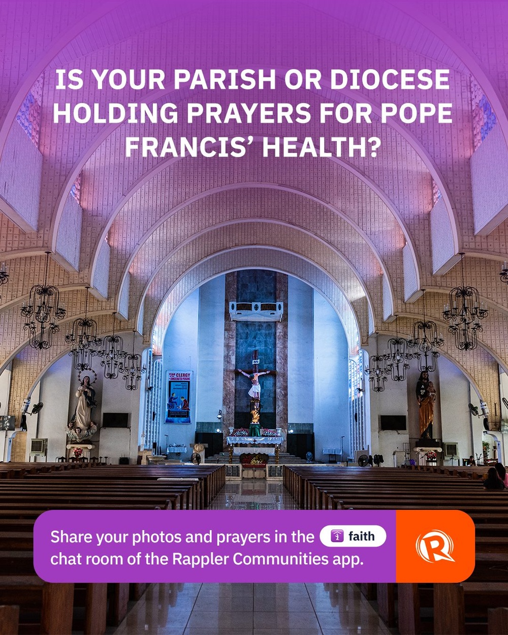 Is your parish or diocese holding prayers for Pope Francis?