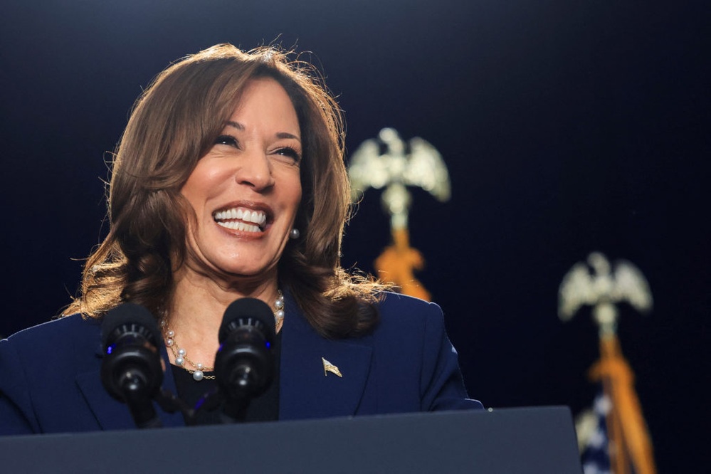 WATCH: Harris attends first rally since becoming candidate, says election is 'choice between freedom and chaos'