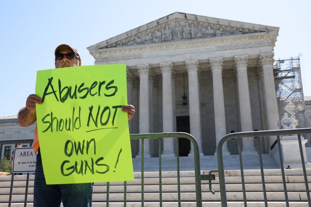 Supreme Court upholds law banning guns for domestic violence abusers.
