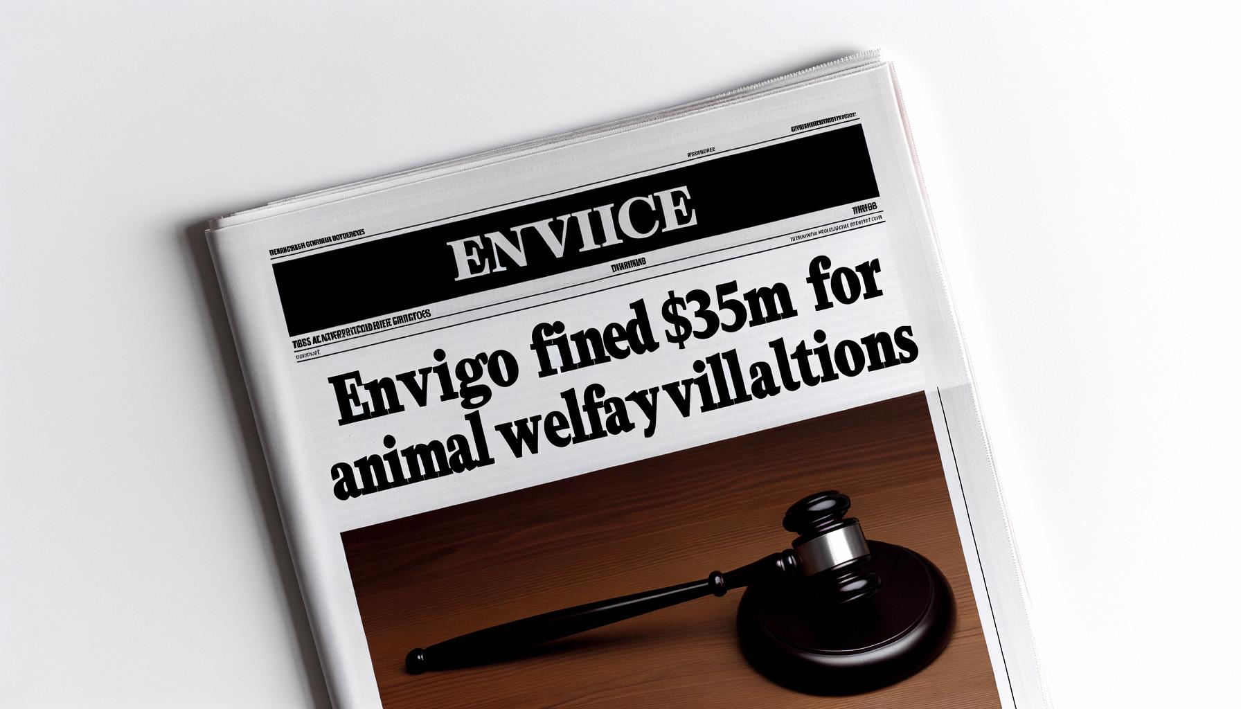 Envigo fined $35M for severe animal welfare violations and mistreatment.