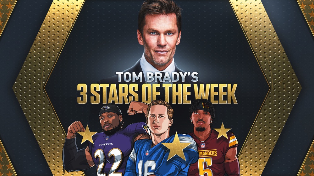 Tom Brady's 3 Stars of Week 4, including Lions' Jared Goff