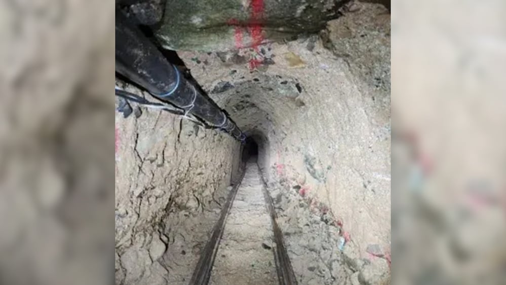 A tunnel was discovered facilitating cross-border drug smuggling.