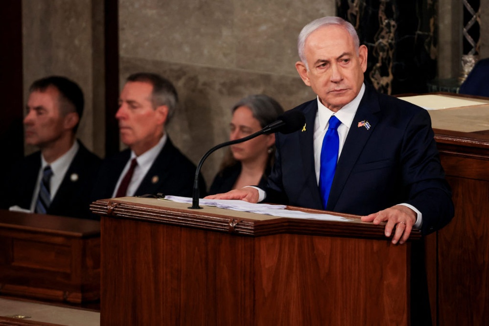 Netanyahu's Congress address provokes significant protests regarding Gaza operations.