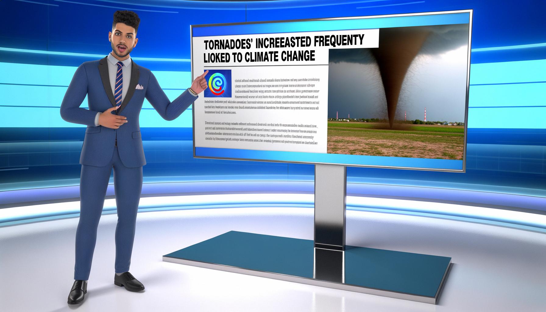 Tornado outbreaks and severe storms linked to climate change's effects.